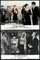 cca 1988 előtt külföldön készült filmek egy-egy jelenete, 33 db vintage produkciós filmfotó, ezüst z...