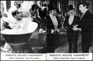 cca 1970 ,,Sherlock Holmes magánélete" című angol filmvígjáték jelenetei és szereplői, 24 db vi...