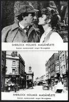 cca 1970 ,,Sherlock Holmes magánélete" című angol filmvígjáték jelenetei és szereplői, 24 db vi...