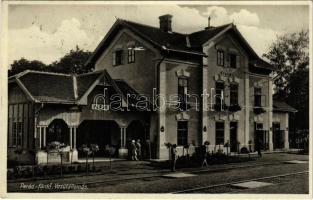 1936 Parád-fürdő, vasútállomás