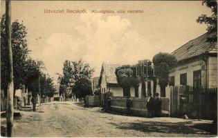 1918 Recsk, Községháza, utca (fl)