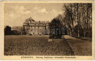 1936 Körmend, Herceg Batthány várkastély és park (Rb)