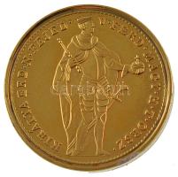 DN Magyarok Kincstára - Aranydukát, 1848 aranyozott réz-cink ötvözet utánveret tanúsítvánnyal, kapszulában (20mm) T:PP
