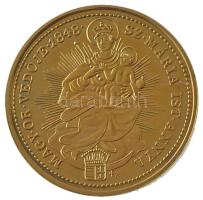 DN "Magyarok Kincstára - Aranydukát, 1848" aranyozott réz-cink ötvözet utánveret tanúsítvá...
