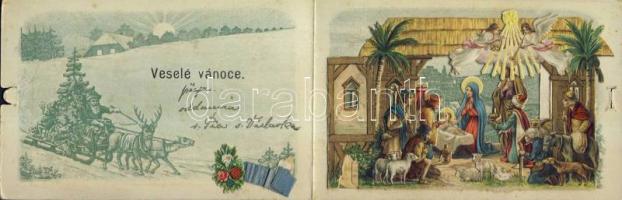 Mechanic litho Christmas card (small tears)