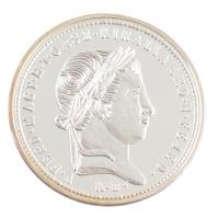 DN "Magyarok Kincstára - Szabadságharc 10 krajcár" ezüstözött rézötvözet utánveret tanúsít...