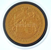 DN "Magyarok Kincstára - I. Lipót, 5 dukát" aranyozott rézötvözet utánveret, kapszulában (...