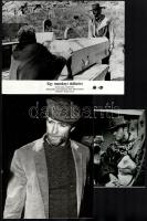 Clint Eastwood egy jelenete és két portréja, 3 db fotó, kettő kép ezüst zselatinos fotópapíron, egy fotó modern nagyítás, 18x24 cm és 15x10 cm