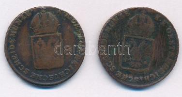 1816O 1kr Cu (2db) T:3 Unger III.: 1406.d, Huszár: 2061