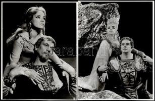 Házy Erzsébet különféle operákban játszott szerepekben, 5 db vintage fotó, ezüst zselatinos fotópapíron, a képek hátoldalán feliratozva, datálva, 24x18 cm