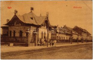 1910 Győr, Attila utca, villák, Káldy Lajos építési irodája