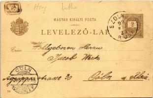 1899 (Vorläufer) Budapest XIV. Városliget, Ezredéves Országos Kiállítás, Magyar utca és a templom, P...