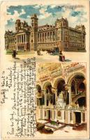 1899 (Vorläufer) Budapest V. Igazságügyi palota, belső. Kunstanstalt Kosmos S. IX. Art Nouveau litho (EK)