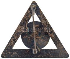 ~1950. "Magyar Természetbarát Szövetség - Túravezető" zománcozott fém jelvény (35x42mm) T:...