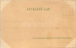 Budapest VI.Teréz körút, villamos. Erdélyi cs. és kir. udvari fényképész felvételei után. litho