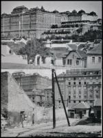 cca 1930 előtt készült felvételek a Tabánról, 2 db modern fotónagyítás Kerny István hagyatékából, 10x15 cm