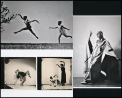 cca 1940 előtt készült felvételek mozgásművészekről, 3 db modern fotónagyítás Szentpál Olga iskolájának gyűjteményéből, 10x15 cm