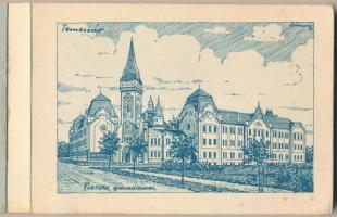 Délvidék. Bánát-Bácska-Baranya. Nem lehet másé! Nem! Nem! Soha! Irredenta képeslapfüzet 18 képeslapp...