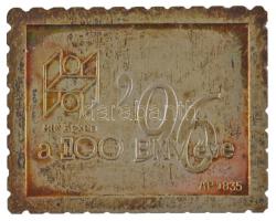 1996. "HUNGEXPO a 100 BNV éve '96" jelzett Ag bélyegérem, eredeti dísztokban (3,35g/0.835/23x28mm) T:1- patina