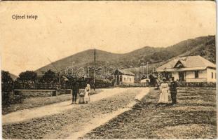 1917 Ojtoz, Ojtoztelep, Oituz; Ojtozi telep. Turóczi István kiadása / street view (gyűrődés / crease)