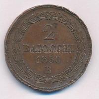 Olasz Államok / Pápai Állam 1850B/IV 2B Cu "IX. Pius" T:2-,3 durva ph., ü.
Italian States...