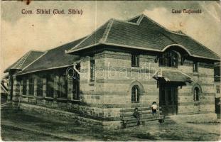 1930 Szibiel, Bodapataka, Budenbach, Sibiel; Casa Nationala / Nemzeti ház / national house (EB)