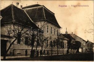 1923 Fogaras, Fagaras; Polgári leányiskola. Adler és Fia kiadása / girls school (fl)