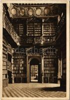 1635-1935 Budapest, 300 éves a Pázmány Péter Egyetem, tercentenárium, könyvtár belső. Bibliotheca Seminarii Cleri Junioris Centralis (EK)