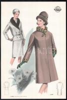 cca 1950 3 db Wemo Modes Internationales vintage divatkép, ofszet nyomat, papír, 32x21,5 cm