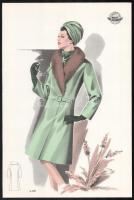 cca 1950 3 db Wemo Modes Internationales vintage divatkép, ofszet nyomat, papír, 32x21,5 cm