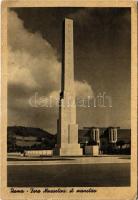 1939 Roma, Rome; Foro Mussolini il monolito / monument (EK)