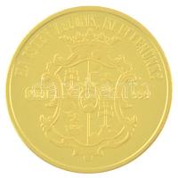 2001. "Gróf Széchenyi István" kétoldalas Au emlékérem kapszulában, tanúsítvánnyal, mahagón...