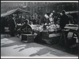 cca 1933 Budapesti kirakodó vásár, 1 db modern nagyítás, 17,7x24 cm