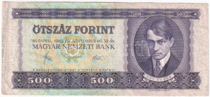 1980. 500Ft "E 161 057348" T:III szép papír Adamo F42