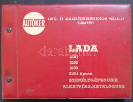 cca 1985 Lada személygépkocsik alkatrész-katalógusa az Autóker és az Interpress, Kecskemét jóvoltából