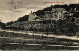 1911 Brassó, Kronstadt, Brasov; Schlossbergzeile / Fellegvársor / villas
