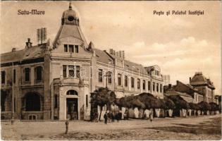 Szatmárnémeti, Szatmár, Satu Mare; Posta si Palatul Iustitiei / Posta és Igazságügyi palota / post office, Palace of Justice (EK)