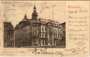 Kolozsvár, Cluj; New York szálloda, üzlet. Kováts P. Fiai kiadása / hotel, shop (Rb)