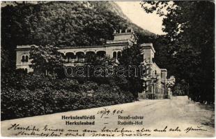 1905 Herkulesfürdő, Herkulesbad, Baile Herculane; Rezső udvar / Rudolfs-Hof / spa, bath, hotel (EK)