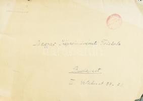 Barcsay Jenő kiállítása. Plakát 1958. s: Balogh L. Hajtva beszakadásokkal 80x60 cm