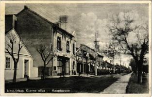 1936 Újverbász, Verbász, Novi Vrbas; Fő utca / Glavna ulica / Hauptgasse / main street (Rb)