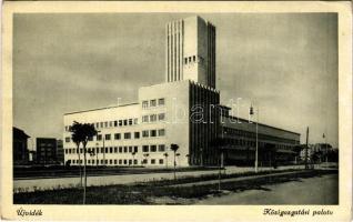 1943 Újvidék, Novi Sad; Közigazgatási palota. Keller és Kiss kiadása / administrative palace (EK)