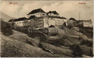 1930 Brassó, Kronstadt, Brasov; Cetatea / vár / castle (ragasztónyom / glue marks)