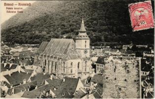 1913 Brassó, Kronstadt, Brasov; Fekete-templom / Schwarze Kirche / church (fa)