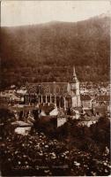 1929 Brassó, Kronstadt, Brasov; Vedere cu Biserica Neagra / látkép, Fekete-templom / general view, church