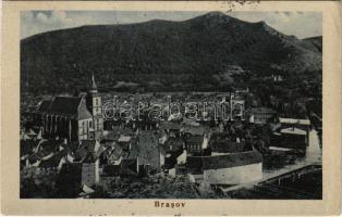 1933 Brassó, Kronstadt, Brasov; Vedere cu Biserica Neagra / látkép, Fekete-templom / general view, church (EK)