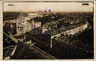 1931 Arad, Vedere / látkép, Kultúrpalota / general view, Palace of Culture. photo (ragasztónyom / glue marks)