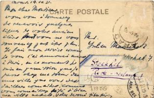 1931 Arad, Vedere / látkép, Kultúrpalota / general view, Palace of Culture. photo (ragasztónyom / gl...