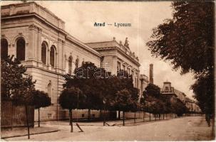 1922 Arad, Lyceum / Líceum. Oláh Sándor és Társa kiadása / grammar school (fl)