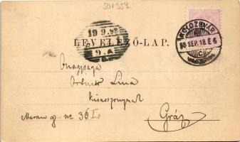 1898 (Vorläufer) Kolozsvár, Cluj; Sétatéri korcsolyacsarnok. Kovács P. FIai kiadása / promenade, ska...